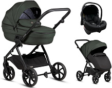 Детская коляска Tutis Uno 6 Plus Essential collection 3 в 1 с автокреслом Elo Lux EduSky Black 1602144 Pistaccio с сумкой