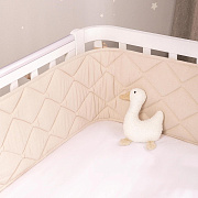 Бортик в кроватку стеганые Perina Slim СБ.120 бежевый