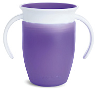 Поильник непроливайка Munchkin Miracle 360° с ручками 207 мл. с 6 мес. 12094/51621F пурпурный