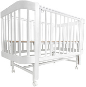 Кроватка-трансформер Indigo Italiano Baby 4 в 1 белый-белый