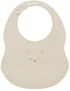 Фартук нагрудный Nattou силиконовый бежевый (bear clay) 874410