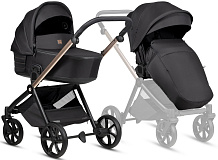 Детская коляска Tutis Mio 3 Plus Black Edition New 4 в 1 с автокреслом Elo Lux EduSky Black и базой 1622292 Rose Gold