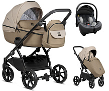 Детская коляска Tutis Uno 5 Plus Earth collection 3 в 1 с автокреслом Elo Lux EduSky Grey 1402005 Chateau grey