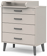 Детский пеленальный комод Атон Gall Nero 804 с органайзером кашемир