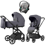 Коляска Carrello Alfa CRL-6522 2025 Cybex Aton S2 i-Size Lava Grey 3 в 1 Fashion Grey