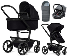 Детская коляска 3 в 1 Joolz Day 5 и автокресло Osann Cuddle Iron + конверт в подарок Space black