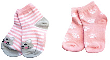 Набор носочков Uviton Котик розовый 2 пары 0171 ЧЗ 1