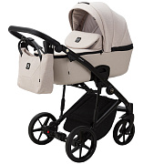 Детская коляска Adamex Mobi 2 в 1 M-PS33 (СВЕТЛО-БЕЖЕВЫЙ+СВЕТЛО-БЕЖ.КОЖА)