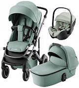 Коляска 3 в 1 Britax Roemer Smile 5Z и автокресло Baby-Safe Pro Style Sage green Jade Green