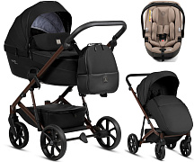 Детская коляска Tutis Viva 6 Plus Essential 3 в 1 с автокреслом Beno Beige 1612070 Caviar