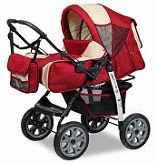 Детская коляска Alis Amelia I Аm10 красный+бежевый