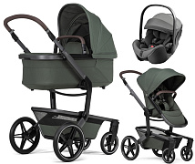 Детская коляска 3 в 1 Joolz Day 5 и автокресло Britax Roemer Baby-Safe Pro Style Mineral Grey Forest Green