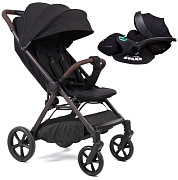 Прогулочная коляска Peppy Vigo с автокреслом Verona Black Black черный
