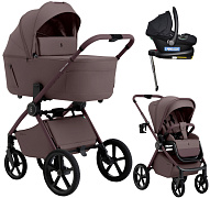 Коляска 4 в 1 Sweet Baby SBL Elegante Therma Colore + автокресло Elegante Plus с базой i-Size ISOFIX DK780 Mokka