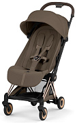 Прогулочная коляска Cybex Coya Style Rosegold Coconut Brown с дождевиком