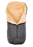 Конверт Bozz из стриженой овчины серый меланж