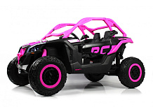 Детский электромобиль RiverToys BRP Can-Am Maverick Y111YY темно-розовый