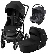 Коляска 3 в 1 Britax Roemer Smile 5Z и автокресло Baby-Safe Core Midnight Grey2 Space Black