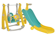 Горка-Комплекс Pituso Забияка горка,качели,баскет.кольцо Yellow/Жёлтый