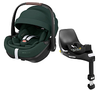 Автокресло Maxi-Cosi Pebble 360 Pro 0-13 кг с базой Family Fix 360 8052403110 Twillic Green/зеленый (2024)