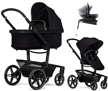 Детская коляска 4 в 1 Joolz Day 5 и автокресло Baby-Safe Core Frost Grey и база Baby-Safe Core без адаптеров Space Black