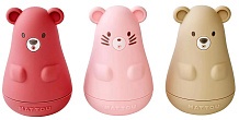 Набор игрушек Nattou Silicon Toy для купания 3 штуки Berry pink/Light pink/Sand 875639