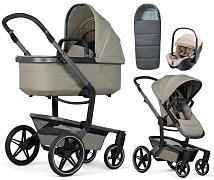 Детская коляска 3 в 1 Joolz Day 5 и автокресло Britax Roemer Baby-Safe Pro Style Teak + конверт в подарок без адаптеров Sage green