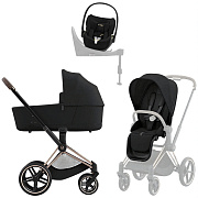 Коляска Cybex Priam IV Rosegold complete Cloud T Jeremy Scott Wings Base T 4 в 1 Sepia Black