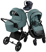 Детская коляска AmaroBaby Phenom 3 в 1 с автокреслом Rant Miro Dark Grey лагуна