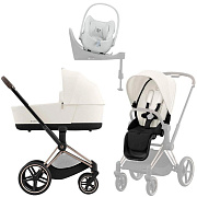 Коляска Cybex Priam IV Rosegold complete Cloud T Urban Mobility White Base T 4 в 1 Off White