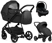 Детская коляска Tutis Viva 5 Plus Leather 2024 3 в 1 с автокреслом Elo Lux EduSky Black 1452699 Black