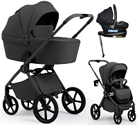 Коляска 4 в 1 Sweet Baby SBL Elegante Pro + автокресло Elegante Plus с базой i-Size ISOFIX DK780 Dark Grey