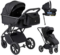 Коляска 4 в 1 Sweet Baby SBL Massimo + автокресло Elegante Plus с базой i-Size ISOFIX DK780 Black