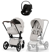 Коляска Cybex Priam V Chrome Style Cloud G3 Magic Black 3 в 1 City Grey