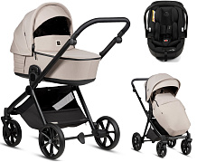 Детская коляска Tutis Mio 3 Plus Essential New 3 в 1 с автокреслом Beno Black 1622611 Moon Rock