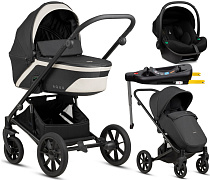 Детская коляска Noordi Aqua V2 4 в 1 с автокреслом Terra Black и базой 1482636 Black