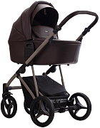 Детская коляска Bebetto Pelpasso Pro 2 в 1 05 Kaszmir коричневая кожа/бежевая рама