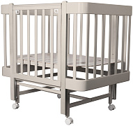 Детская кроватка Indigo Tiny продольный маятник кашемир-кашемир