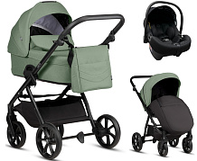 Детская коляска Tutis Leo 3 Plus 3 в 1 с автокреслом Elo Lux EduSky Black 1582236 Mint