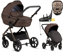 Детская коляска Tutis Uno 6 Plus Essential collection 4 в 1 с автокреслом Beno Beige и базой 1602147 Tiramissu с сумкой