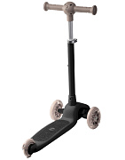 Самокат трехколёсный Amarobaby Flash с подсветкой черный