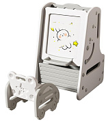 Стол трансформер детский 3 в 1 UNIX Kids со стульчиком Grey