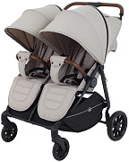 Детская прогулочная коляска для двойни Rant Twinny 2025 Milk coffee