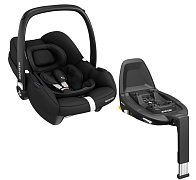 Автокресло Maxi-Cosi CabrioFix i-size с базой Family Fix 3 Essential black черный