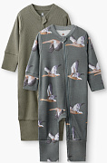 Пижамный комбинезон Happy Baby 2 шт. 90136-0 ЧЗ зеленый / green