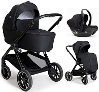 Коляска Agex Prima Pro 3 в 1 с автокреслом i-Team APP626 Black (Черный)
