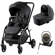 Коляска 3 в 1 Britax Roemer RIO Style и автокресло Baby-Safe PRO LUX Urban Olive + Vario Base 5Z Carbon Black