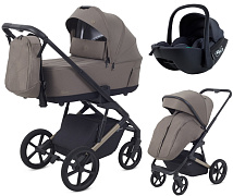 Детская коляска Rant Garda 3 в 1 с автокреслом Miro Dark Grey Mocca