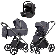 Коляска Carrello Vector CRL-6550 Ammonite AY329 Pro Absolute Black 3 в 1 Landscape Grey