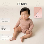 Боди Rant Ribelle с длинным рукавом 6194 ЧЗ 6194/1 peach 62